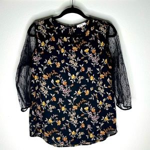 Pleione Anthropologie floral top